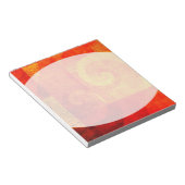 Hintergrund Antiquitätenspiralen Notizblock (angewinkelt)