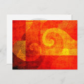 Hintergrund Antiquitätenspiralen Postkarte (Vorne/Hinten)