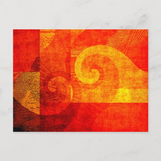 Hintergrund Antiquitätenspiralen Postkarte (Vorderseite)