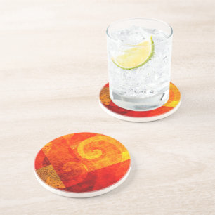 Hintergrund Antiquitätenspiralen Untersetzer