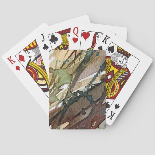 Hintergrund-Aquarell 2 2 Spielkarten (Rückseite)