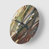 Hintergrund-Aquarell 2 Runde Wanduhr (Winkel)