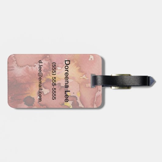 Hintergrund-Aquarell 3 Gepäckanhänger (Rückseite horizontal)