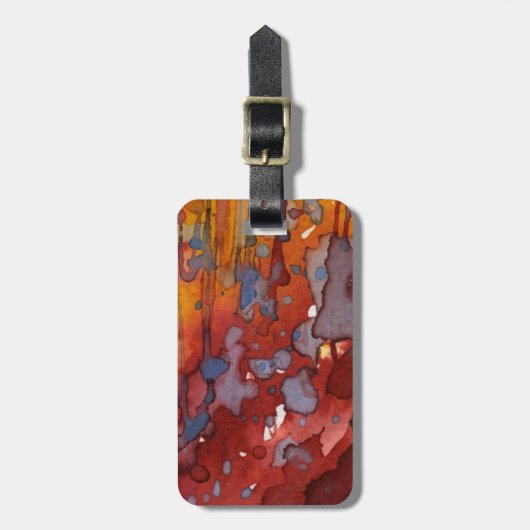 Hintergrund-Aquarell 7 Gepäckanhänger (Vorderseite vertikal)