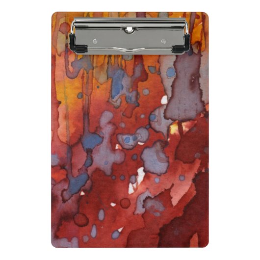 Hintergrund-Aquarell 7 Mini Klemmbrett (Vorderseite)