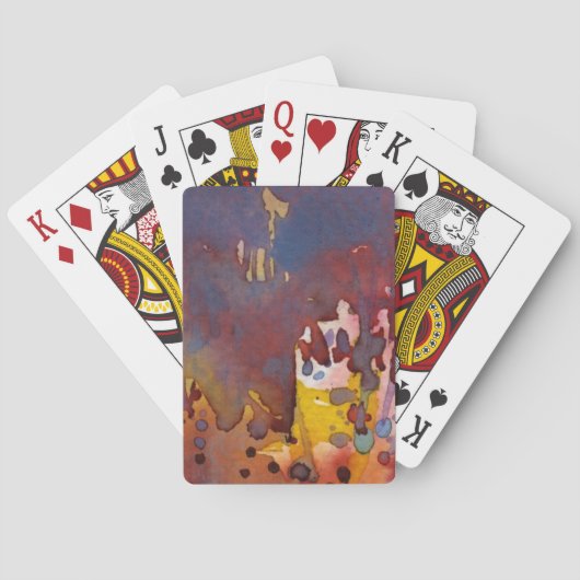 Hintergrund-Aquarell 8 Spielkarten (Rückseite)