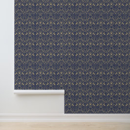 Hintergrund: Art Deco Gelb/Lila Tapete