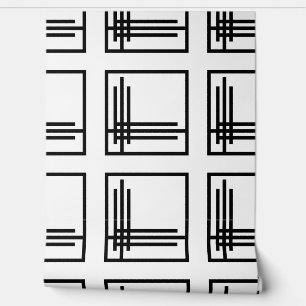 Hintergrund - Art Deco Schwarz / Weiß Tapete