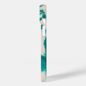 Hintergrund ästhetischer grüner Gefärbte Krawatte Case-Mate iPhone Hülle (Rückseite / Links)