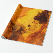 Hintergrund aus Bernstein Geschenkpapier (Ungerollt)