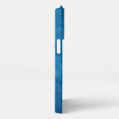 Hintergrund aus blauem Marmor iPhone Hülle (Rechte Seite)