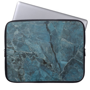 Hintergrund aus blauem Marmor, italienischer Marbe Laptopschutzhülle
