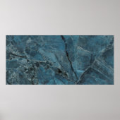 Hintergrund aus blauem Marmor, italienischer Marbe Poster (Vorne)