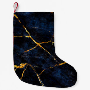 Hintergrund aus blauem Marmor, italienischer Marmo Kleiner Weihnachtsstrumpf