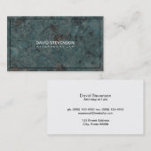 Hintergrund aus blauem Marmorstein Visitenkarte (Vorne/Hinten)