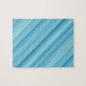 Hintergrund aus blauem Metall Puzzle (Horizontal)