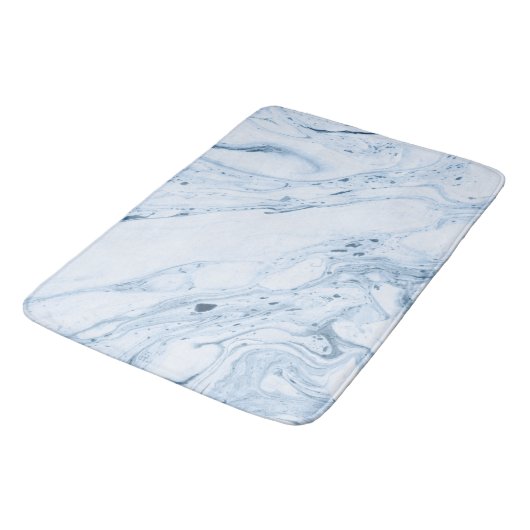 Hintergrund aus blaugrauem Marmor Badematte (Schrägansicht)