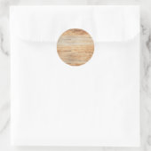 Hintergrund aus braunem Holz Runder Aufkleber (Tasche)
