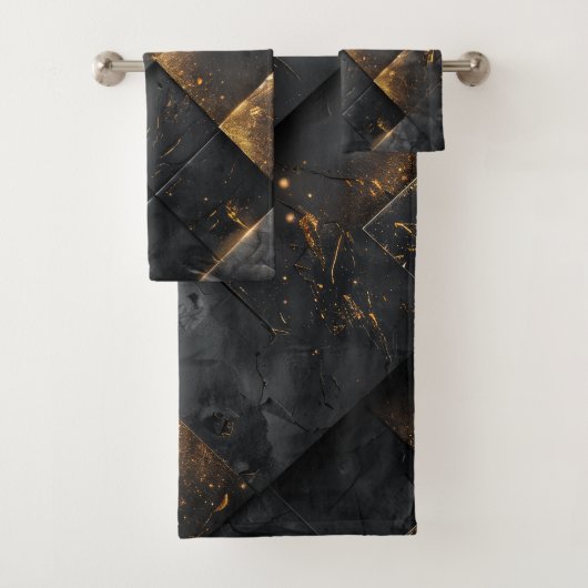 Hintergrund aus Burnt Steel Badhandtuch Set (Insitu)