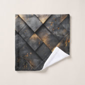 Hintergrund aus Burnt Steel Badhandtuch Set (Waschlappen)