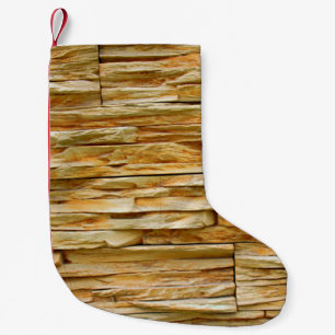 Hintergrund aus einem Naturstein, Architekt Kleiner Weihnachtsstrumpf