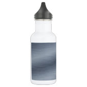 Hintergrund aus gebürstetem Stahl Trinkflasche (Links)