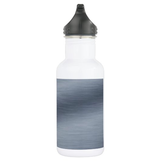Hintergrund aus gebürstetem Stahl Trinkflasche (Rechts)