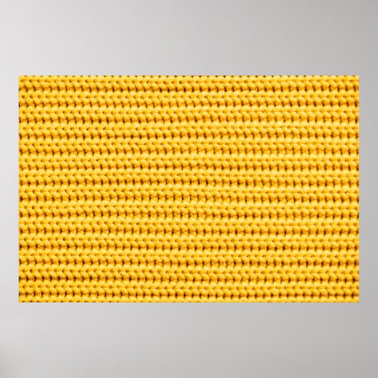 Hintergrund aus gelbem gestricktem Wolle Poster (Vorne)