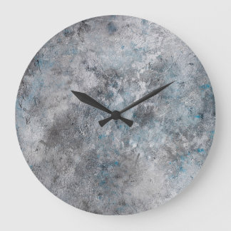 Hintergrund aus grauem Beton Große Wanduhr