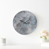 Hintergrund aus grauem Beton Große Wanduhr (Zuhause)