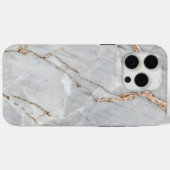 Hintergrund aus grauem Marmor Case-Mate iPhone Hülle (Rückseite (Horizontal))