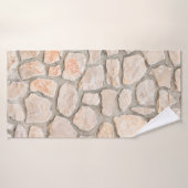 Hintergrund aus grauem Stein, Stein, Textur, Wand, Badehandtuch (Badehandtuch)