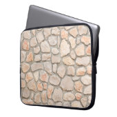 Hintergrund aus grauem Stein, Stein, Textur, Wand, Laptopschutzhülle (Vorderseite Links)