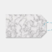 Hintergrund aus grauem, weißem Marmorgestein Geschenkanhänger (Vorderseite (Horizontal))