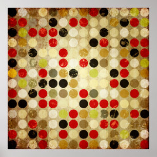 Hintergrund aus grunem Papier mit farbigem Kreisse Poster