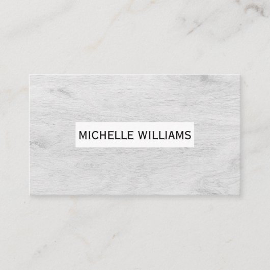 Hintergrund aus hellem Holz Visitenkarte (Vorderseite)