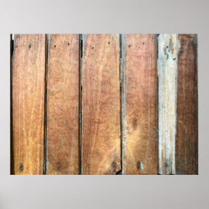 Hintergrund aus Holz. abstrakt, gealtert, rückseit Poster
