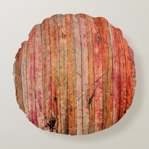 Hintergrund aus Holz, grungelig, abstrakt, antik, Rundes Kissen