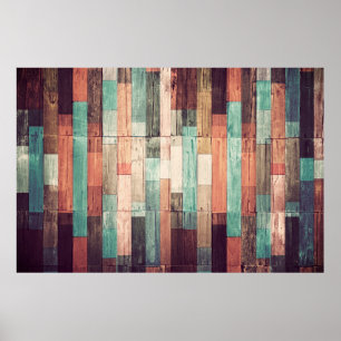 Hintergrund aus Holz. Vintager Wallpaperbackgro Poster