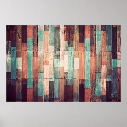 Hintergrund aus Holz. Vintager Wallpaperbackgro Poster (Vorne)