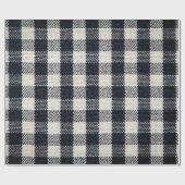 Hintergrund aus kariertem Baumwollstoff. Geschenkpapier (Flach)