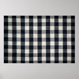 Hintergrund aus kariertem Baumwollstoff. Poster