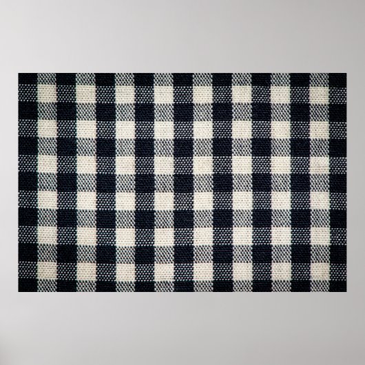 Hintergrund aus kariertem Baumwollstoff. Poster (Vorne)