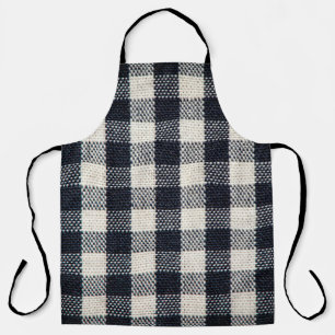 Hintergrund aus kariertem Baumwollstoff. Schürze