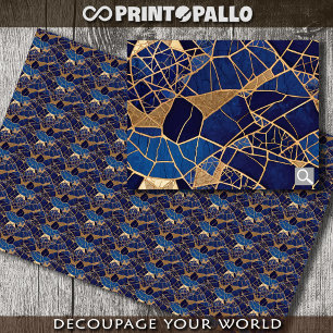 Hintergrund aus Kintsugi-Glas - Seidenpapier