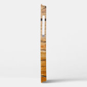 Hintergrund aus Naturholz, Holzschnitt und Bio Case-Mate iPhone Hülle (Rückseite / Links)