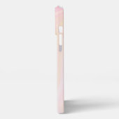 Hintergrund aus rosa Abstraktem Marmor iPhone Hülle (Linke Seite)
