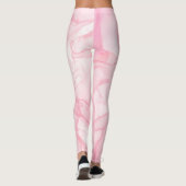 Hintergrund aus rosa Marmor, Hintergrund der flüss Leggings (Rückseite)