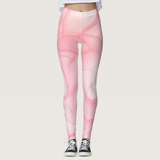 Hintergrund aus rosa Marmor, Hintergrund der flüss Leggings (Vorderseite)