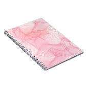 Hintergrund aus rosa Marmor, Hintergrund der flüss Notizblock (Rechte Seite)